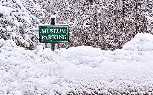 Snowy Museum Parking_33843.jpg - Photographed at Smiths Falls, Ontario, Canada.